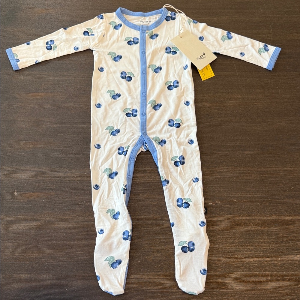 Kyte Baby Footie in Blueberry - NWT